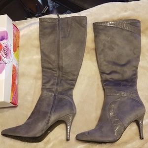 Brand new never worn Taupe Gray Boots